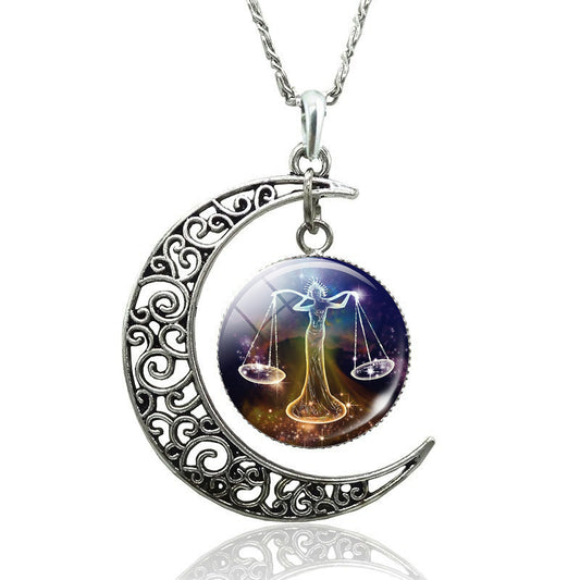 Collier Signe Astrologique Balance | Lune Femme