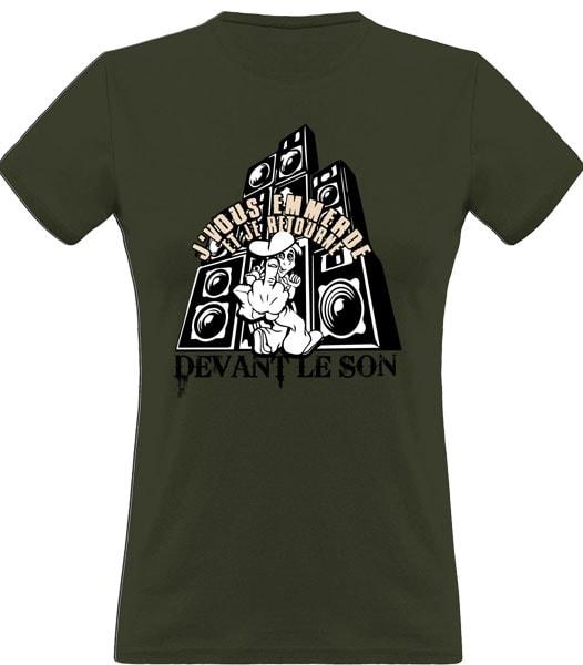 T-shirt Mur de Son pour Teufeur 