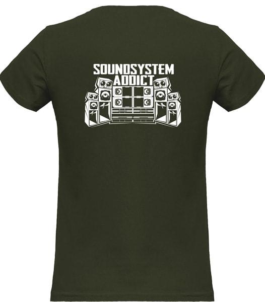 T-shirt kaki  Sound System Mur de Son Tekno